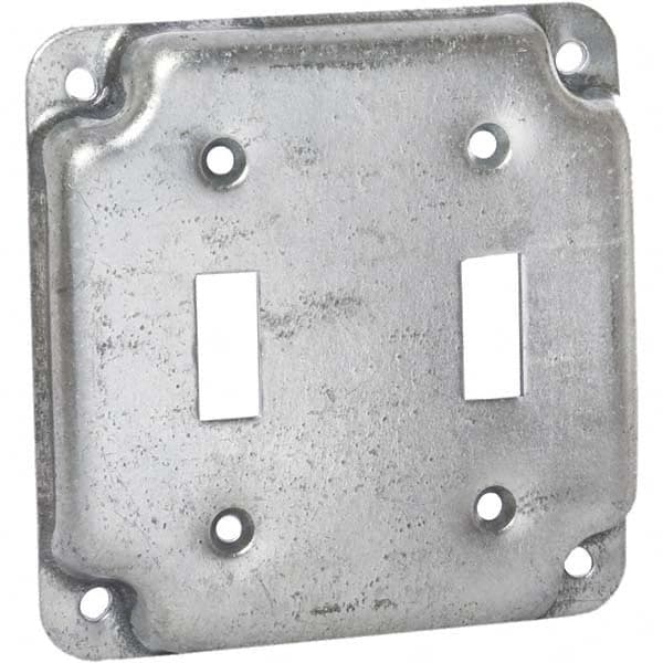 Hubbell-Raco - Steel Electrical Box Cover - USA Tool & Supply