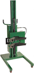 Valley Craft - 800 Lb Load Capacity, 30 & 55 Gal Drum Stacker/Rotator - 30" Wide x 90" High, 4 Steel Wheels - USA Tool & Supply