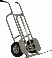Valley Craft - 1,000 Lb Capacity 48" OAH Hand Truck - Dual Handle, Aluminum, Pneumatic Wheels - USA Tool & Supply