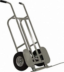 Valley Craft - 1,000 Lb Capacity 48" OAH Hand Truck - Dual Handle, Aluminum, Pneumatic Wheels - USA Tool & Supply
