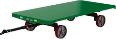 Valley Craft - 6,000 Lb Capacity Steel Quad Steer Trailer System - Steel Deck, 48" OAW, 96" Platform Length x 19-1/2" Platform Height, Polyurethane Casters - USA Tool & Supply