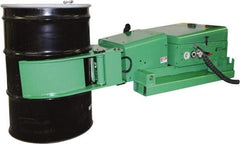 Valley Craft - 2,000 Lb Load Capacity, 30, 55 & 85 Gal Forklift Drum Rotator - Steel Wheels - USA Tool & Supply