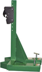 Valley Craft - 1,000 Lb Load Capacity, 30, 55 & 85 Gal Forklift Drum Handler - Steel Wheels - USA Tool & Supply