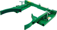 Valley Craft - 1,500 Lb Load Capacity, 30, 55 & 85 Gal Forklift Drum Handler - Steel Wheels - USA Tool & Supply