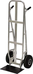 Valley Craft - 600 Lb Capacity 51" OAH Hand Truck - Dual Loop Handle, Aluminum, Pneumatic Wheels - USA Tool & Supply
