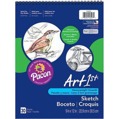 Pacon - 30 Sheet, 9 x 12", Sketch - White - USA Tool & Supply