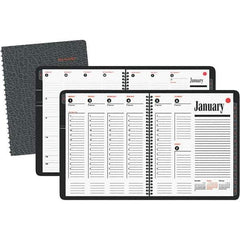 AT-A-GLANCE - 128 Sheet, 8-1/4 x 11", Weekly/Monthly Appointment Book - Black - USA Tool & Supply