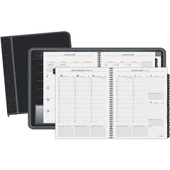 AT-A-GLANCE - 128 Sheet, 8-1/4 x 10-7/8", Weekly/Monthly Appointment Book - Black - USA Tool & Supply