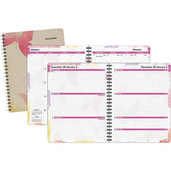 AT-A-GLANCE - 128 Sheet, 8-1/2 x 11", Weekly/Monthly Planner - Watercolors - USA Tool & Supply