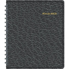 AT-A-GLANCE - 104 Sheet, 6-7/8 x 8-3/4", Weekly Appointment Book - Black - USA Tool & Supply