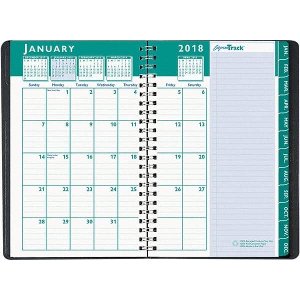 House of Doolittle - 128 Sheet, 5 x 8", Weekly/Monthly Appointment Book - Black - USA Tool & Supply