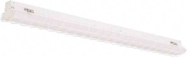 Philips - 48" Long x 3" High, Steel Light Fixture Wire Guard - For Use with PFSI Strips - USA Tool & Supply