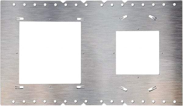 Philips - Aluminum Silver Light Fixture Plate - For Use with FDL Flat Down Lights - USA Tool & Supply