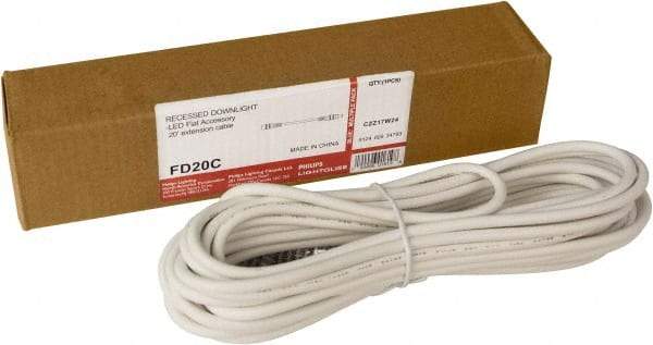 Philips - Light Fixture Extension Cable - For Use with FDL Flat Down Lights - USA Tool & Supply