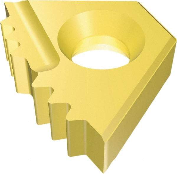 Vargus - 14DIR Internal Right Hand 8 API Round Laydown Threading Insert - Grade VKX, TiN Coated Carbide - USA Tool & Supply