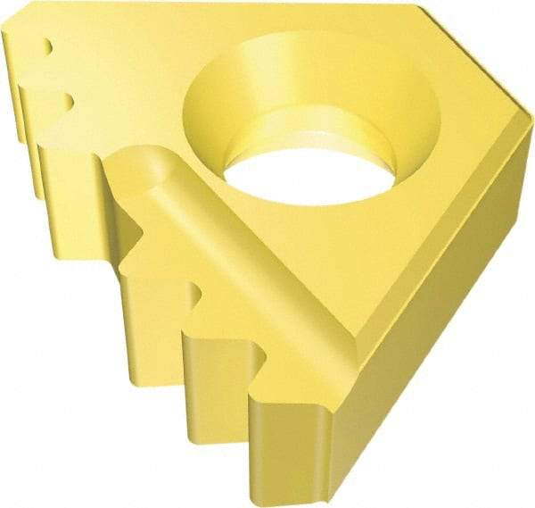 Vargus - 14DER External Right Hand 8 API Round Laydown Threading Insert - Grade VKX, TiN Coated Carbide - USA Tool & Supply