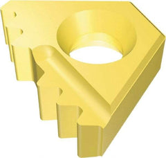 Vargus - 14DER External Right Hand 8 API Round Laydown Threading Insert - Grade VKX, TiN Coated Carbide - USA Tool & Supply