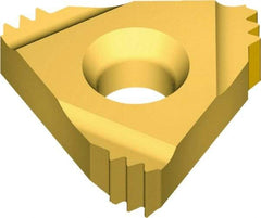Vargus - 3ER External Right Hand 14 UN Laydown Threading Insert - Grade VKX, TiN Coated Carbide, 9.53mm Inscribed Circle - USA Tool & Supply