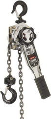 Ingersoll-Rand - 3,300 Lb Lifting Capacity, 15' Lift Height, Lever Hoist - Made from Chain, 53 Lb Avg Pull to Lift Rated Load, 1 Chain - USA Tool & Supply