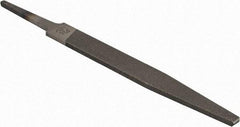 PFERD - 4" Long, Smooth Cut, Flat American-Pattern File - Single, Double Cut, 0.09" Overall Thickness, Tang - USA Tool & Supply