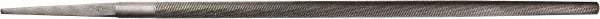 PFERD - 6" Long, Second Cut, Round American-Pattern File - Single Cut, 0.22" Overall Thickness, Tang - USA Tool & Supply