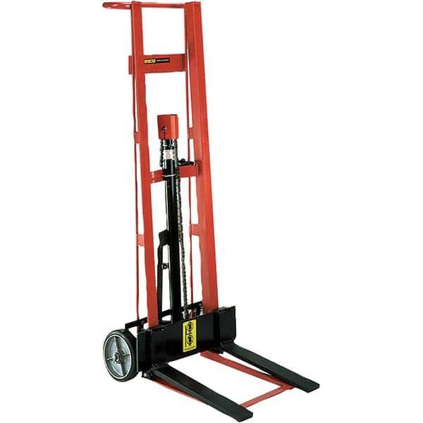 Wesco Industrial Products - 750 Lb Capacity, 40" Lift Height, Hydraulic Platform Base Manually Operated Lift - USA Tool & Supply