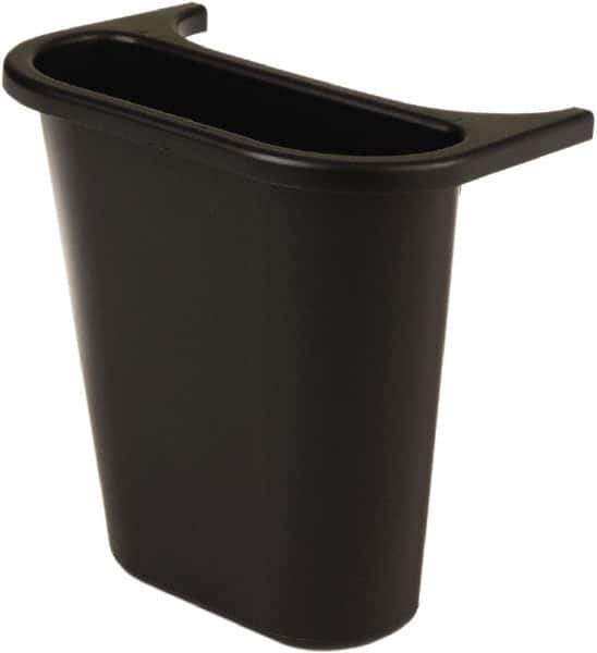 Rubbermaid - 14 Qt Black Rectangle Recycling Container - 297mm High x 269.24mm Long x 185.42mm Wide - USA Tool & Supply