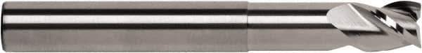 RobbJack - 1", 1" LOC, 1" Shank Diam, 6" OAL, 3 Flute, Solid Carbide Square End Mill - Single End, Diamond-Like Carbon (DLC) Finish, Spiral Flute, 40° Helix, Centercutting, Right Hand Cut, Right Hand Flute, Series FM-304 - USA Tool & Supply