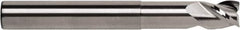 RobbJack - 3/4", 3/4" LOC, 3/4" Shank Diam, 6" OAL, 3 Flute, Solid Carbide Square End Mill - Single End, Uncoated, Spiral Flute, 40° Helix, Centercutting, Right Hand Cut, Right Hand Flute, Series FM-301 - USA Tool & Supply