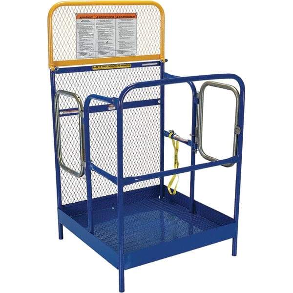 Vestil - 65" Platform - Forklift Work Platform, 1,000 Lb Capacity, 65-5/8" Platform Height, 36" Base Width x 36" Base Depth - USA Tool & Supply