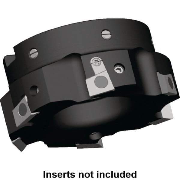 Kennametal - 2 Inserts, 40mm Cut Diam, 16mm Arbor Diam, 9.5mm Max Depth of Cut, Indexable Square-Shoulder Face Mill - 0/90° Lead Angle, 40mm High, BGHX 15L5... Insert Compatibility, Series Fix-Perfect - USA Tool & Supply