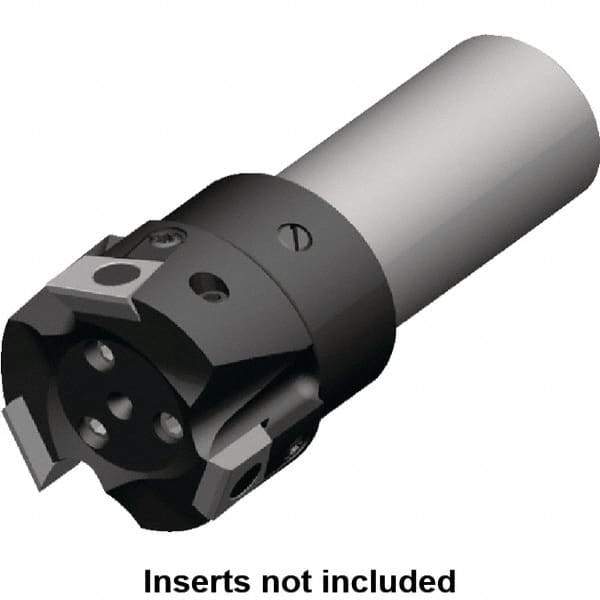 Kennametal - 50mm Cut Diam, 9.5mm Max Depth of Cut, 32mm Shank Diam, 110mm OAL, Indexable Square Shoulder End Mill - BGHX 15.. Inserts, Cylindrical Shank, 90° Lead Angle, Through Coolant, Series Fix-Perfect - USA Tool & Supply