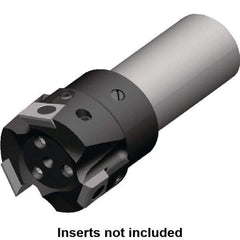 Kennametal - 50mm Cut Diam, 9.5mm Max Depth of Cut, 32mm Shank Diam, 110mm OAL, Indexable Square Shoulder End Mill - BGHX 15.. Inserts, Cylindrical Shank, 90° Lead Angle, Through Coolant, Series Fix-Perfect - USA Tool & Supply
