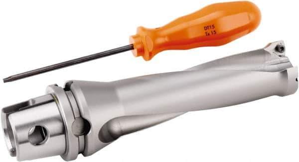 Kennametal - 114.3mm Max Drill Depth, 3xD, 38.1mm Diam, Indexable Insert Drill - 2 Inserts, 50mm Shank Diam, KM50 Modular Connection Shank - USA Tool & Supply