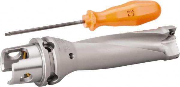 Kennametal - 76.2mm Max Drill Depth, 3xD, 25.4mm Diam, Indexable Insert Drill - USA Tool & Supply