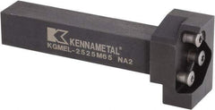 Kennametal - External Thread, 170.25mm OAL, Left Hand Indexable Grooving Cutoff Toolholder - 32mm Shank Height x 32mm Shank Width, KGME Toolholder Style, Series A4 - USA Tool & Supply