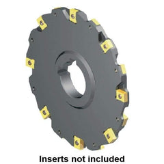 Kennametal - Arbor Hole Connection, 0.2362" Cutting Width, 0.8661" Depth of Cut, 100mm Cutter Diam, 1.2598" Hole Diam, 5 Tooth Indexable Slotting Cutter - 90° LN Toolholder, LNE 1235... Insert - USA Tool & Supply