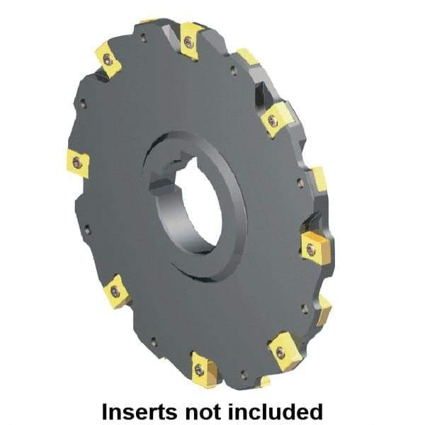 Kennametal - Arbor Hole Connection, 0.315" Cutting Width, 0.8661" Depth of Cut, 100mm Cutter Diam, 1.2598" Hole Diam, 5 Tooth Indexable Slotting Cutter - 90° LN Toolholder, LNE 1245... Insert - USA Tool & Supply