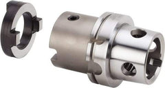 Kennametal - Series HTS, Head Connection 50, 100mm Shank Diam, Drill Body - 76.95mm Drill Body Length to Flange, KM Toolholder, 80mm Nose Diam, 155.85mm OAL, 90mm Drill Body Length, Modular Connection, Through Coolant - USA Tool & Supply