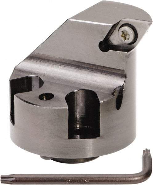 Kennametal - Left Hand Cut, 40mm Min Bore Diam, Size H32 Modular Boring Cutting Unit Head - Through Coolant, Compatible with DC.. - USA Tool & Supply