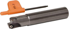 Kennametal - 16mm Cut Diam, 0.04" Max Depth, 16mm Shank Diam, Cylindrical Shank Indexable High-Feed Helical End Mill - Screw Holding Method, WP..0302.. Insert, Through Coolant - USA Tool & Supply