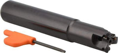 Kennametal - 3/4" Cut Diam, 0.04" Max Depth, 3/4" Shank Diam, Cylindrical Shank Indexable High-Feed Helical End Mill - Screw Holding Method, WP..0302.. Insert, KF Toolholder, Through Coolant - USA Tool & Supply