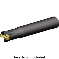 Kennametal - 35mm Cut Diam, 0.059" Max Depth, 32mm Shank Diam, Cylindrical Shank Indexable High-Feed Helical End Mill - Screw Holding Method, WOEJ090512.. Insert, KF2X Toolholder, Through Coolant - USA Tool & Supply