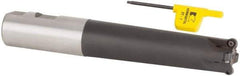 Kennametal - 1" Cutting Diam, 1" Shank Diam, 1" Max Depth of Cut, Straight Shank Indexable Copy End Mill - 4 Inserts, RD.X 07.. Insert, KDM Toolholder, Through Coolant - USA Tool & Supply