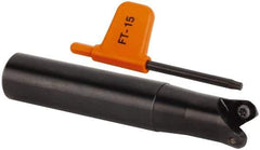 Kennametal - 20mm Cutting Diam, 20mm Shank Diam, 0.7874" Max Depth of Cut, Straight Shank Indexable Copy End Mill - 2 Inserts, RD.X 1003.. Insert - USA Tool & Supply