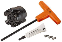 Kennametal - 50mm Cut Diam, 6mm Max Depth, 22mm Arbor Hole, 5 Inserts, RN.J 1204... Insert Style, Indexable Copy Face Mill - KDR Cutter Style, 40mm High, Through Coolant, Series Rodeka - USA Tool & Supply