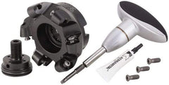 Kennametal - 100mm Cut Diam, 10mm Max Depth, 32mm Arbor Hole, 6 Inserts, RCGX 2006... Insert Style, Indexable Copy Face Mill - KSRM Cutter Style, 16,000 Max RPM, 50mm High, Through Coolant, Series Beyond Blast KSRM - USA Tool & Supply