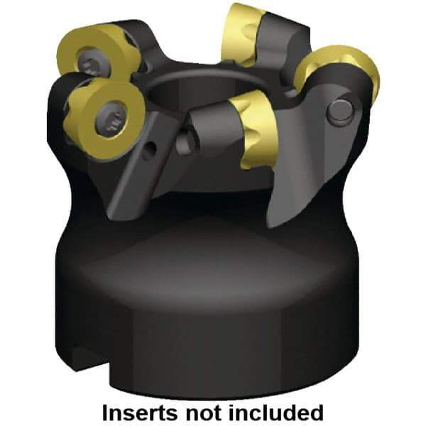 Kennametal - 38.1mm Cut Diam, 6mm Max Depth, 1/2" Arbor Hole, 4 Inserts, RP.T 1204... Insert Style, Indexable Copy Face Mill - BMD150 Cutter Style, 39,700 Max RPM, 40mm High, Through Coolant, Series KSRM - USA Tool & Supply
