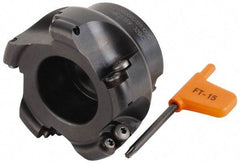 Kennametal - 76.2mm Cut Diam, 6mm Max Depth, 1" Arbor Hole, 5 Inserts, RD.. 12T3... Insert Style, Indexable Copy Face Mill - KDM300 Cutter Style, 50.04mm High, Series KDM - USA Tool & Supply