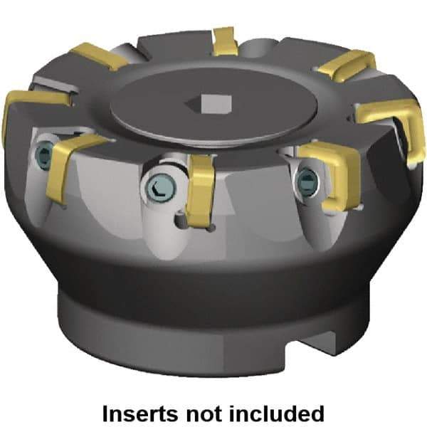 Kennametal - 160mm Cut Diam, 40mm Arbor Hole, 5mm Max Depth of Cut, 6° Indexable Chamfer & Angle Face Mill - 24 Inserts, SNXF 1204... Insert, Left Hand Cut, 24 Flutes, Through Coolant, Series KSSR - USA Tool & Supply
